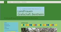 Desktop Screenshot of landfrauen-grafschaft-bentheim.de