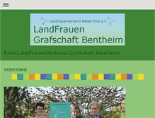 Tablet Screenshot of landfrauen-grafschaft-bentheim.de